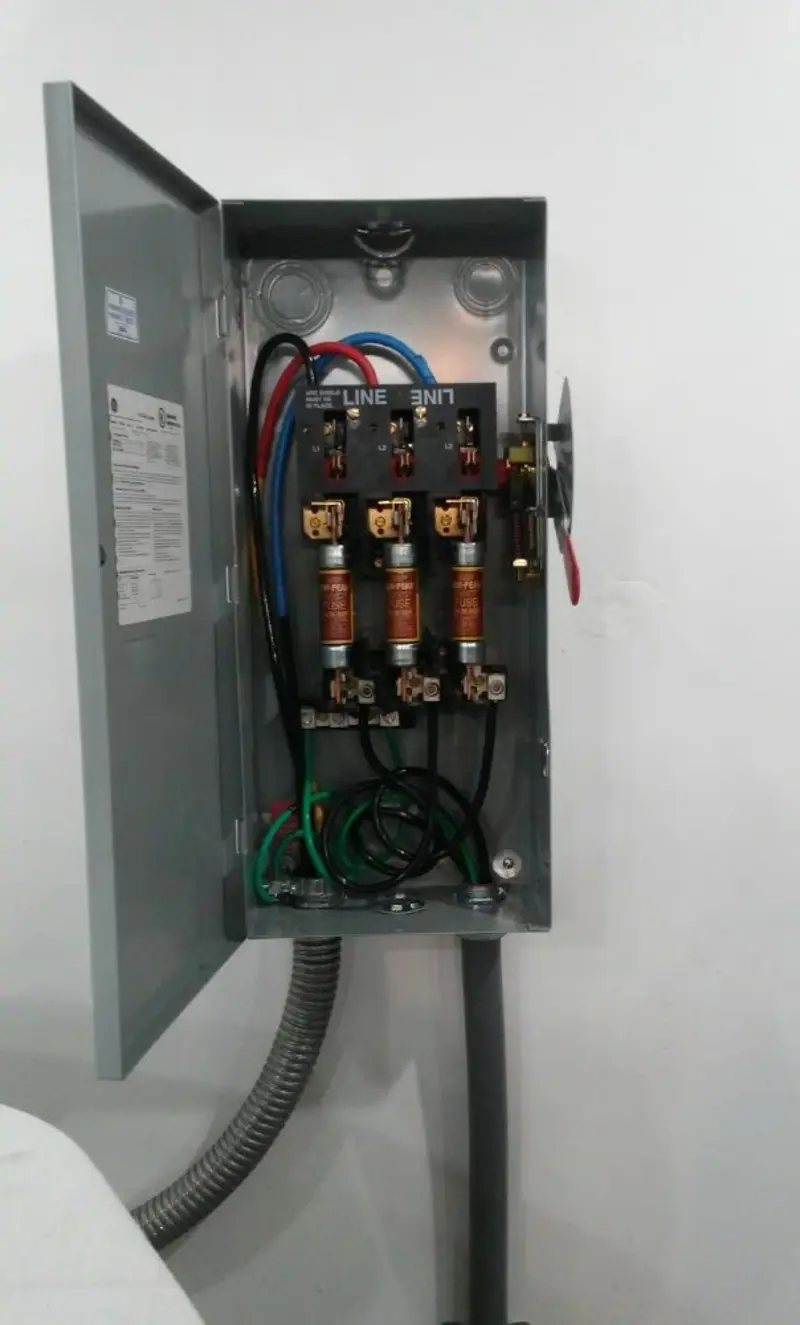 Three-phase disconnect switch installed for Electrical Wiring & Rewiring in Pataskala