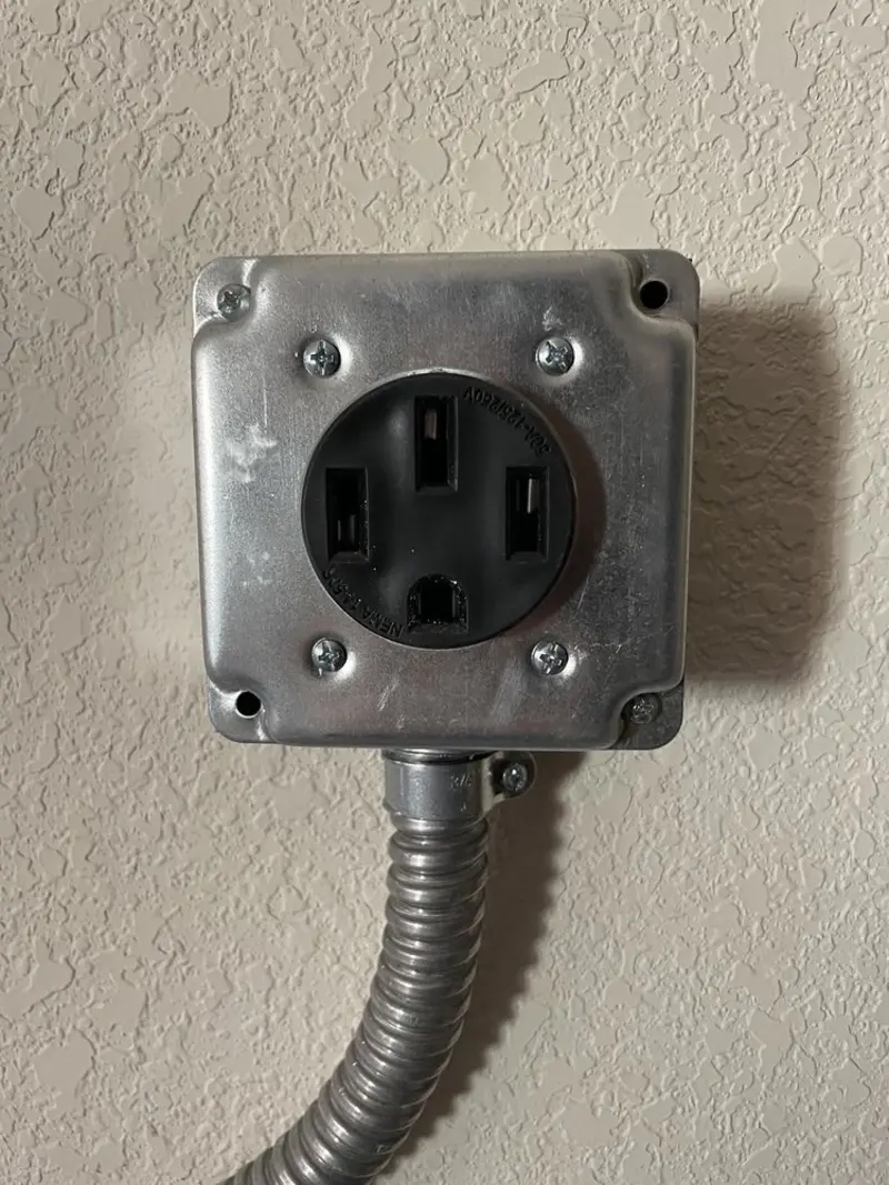 NEMA 14-50 outlet installed for Smart Home Electrical in Pataskala